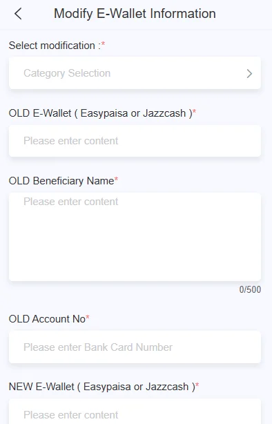 Fill in all the details for the post-login issue